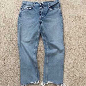 AGOLDE Riley Crop Jeans. Size 28.
